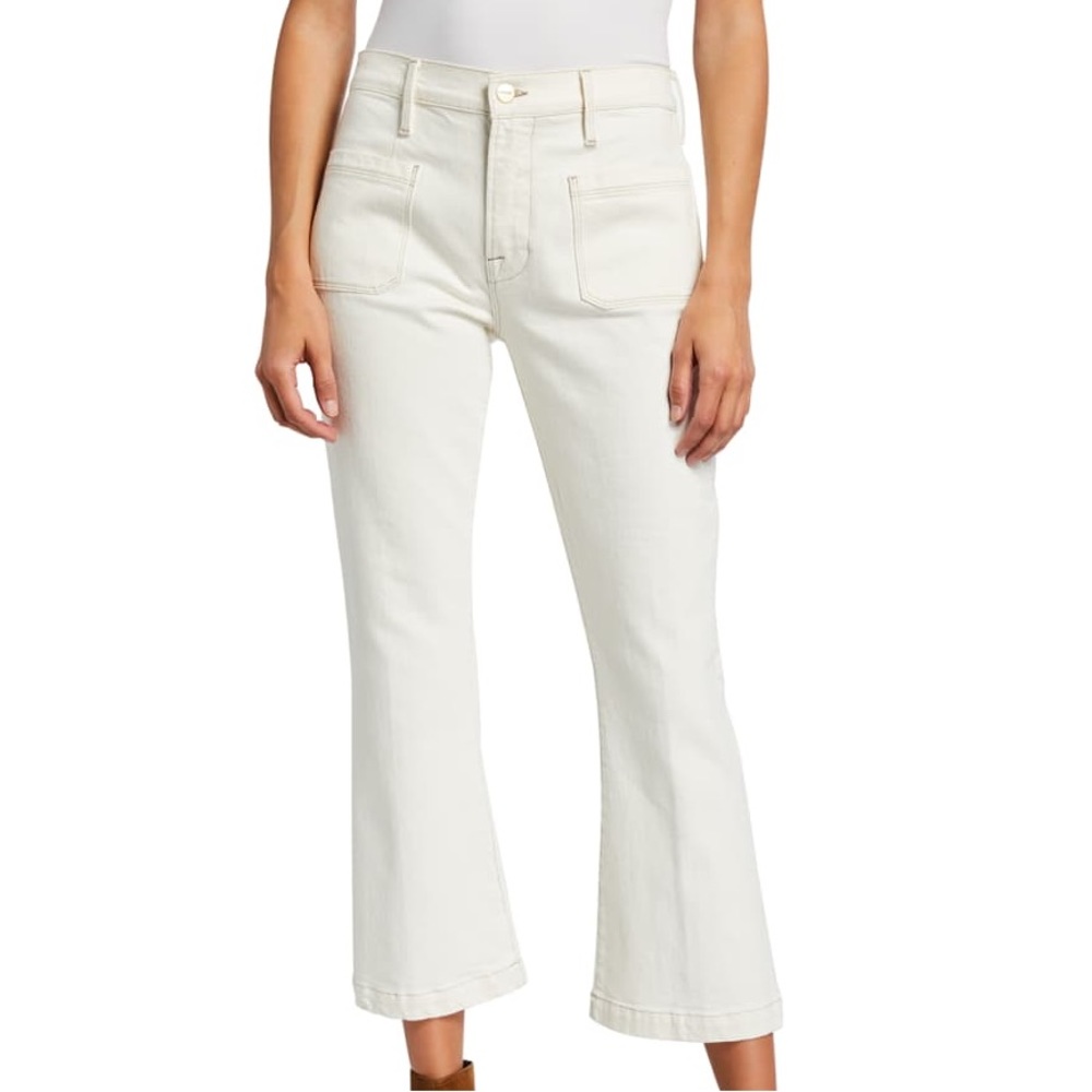 Le Bardot Crop Flare Jeans